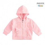 iDO lány, rózsaszín, kapucnis pulóver, flitteres mintával (K680/00-2715)