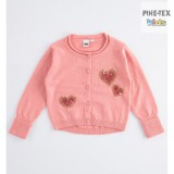 iDO lány, rózsaszín, kardigán, flitteres mintával (K623/00-2525)