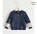 iDO lány, sötétkék-ezüst flitteres dzseki (J320/00-3854)