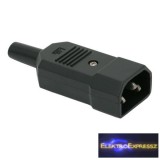 IEC C14 dugó törésgátlóval