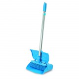 Igeax Srl. Igeax élelmiszeripari billenős szemetes lapát és seprű 28cm széles, 80cm nyéllel kék 0,5 mm
