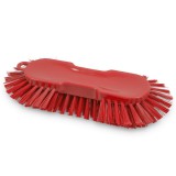 Igeax Srl. Igeax élelmiszeripari ergonomikus kézi kefe, nagy méretű, lekerekített végekkel, piros