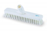 Igeax Srl. Igeax élelmiszeripari padlósúrolókefe 30cm széles fehér, 0,75mm kemény sörtével