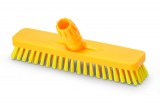 Igeax Srl. Igeax élelmiszeripari padlósúrolókefe 30cm széles sárga, 0,75mm kemény sörtével
