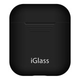 iGlass AirPods tok fekete (airpods-case-b) (airpods-case-b) - Fülhallgató tok