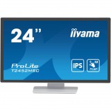 iiyama ProLite számítógép monitor 60,5 cm (23.8") 1920 x 1080 pixelek Full HD LCD Érintőképernyő Többfelhasználós Fehér (T2452MSC-W1)