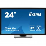 iiyama ProLite számítógép monitor 60,5 cm (23.8") 1920 x 1080 pixelek Full HD LED Érintőképernyő Fekete (T2438MSC-B1)
