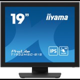 iiyama ProLite T1932MSC-B1S számítógép monitor 48,3 cm (19") 1280 x 1024 pixelek Full HD LED Érintőképernyő Asztali Fekete (T1932MSC-B1S)