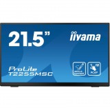 iiyama ProLite T2255MSC-B1 számítógép monitor 54,6 cm (21.5") 1920 x 1080 pixelek Full HD LCD Érintőképernyő Fekete (T2255MSC-B1)
