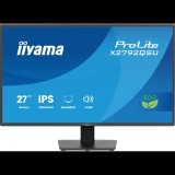 iiyama ProLite X2792QSU-B1 számítógép monitor 68,6 cm (27") 2560 x 1440 pixelek Quad HD Fekete (X2792QSU-B1)