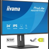 iiyama ProLite XB2497HSU-B1 számítógép monitor 60,5 cm (23.8") 1920 x 1080 pixelek Full HD LED Fekete (XB2497HSU-B1)