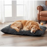 Ikonka 65x50 cm-es kutya fekhely párna sötétszürke, csúszásgátló aljjal