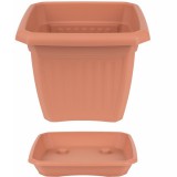 IL-PE terrakotta virágcserép alátét négyszögletes cseréphez 44cm