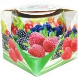 Illatgyertya csatos üvegben erdei gyümöcsös - 110g