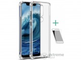 Imak telefonvédő gumi/szilikon tok Nokia 5,1 Plus (Nokia X5) készülékhez, átlátszó