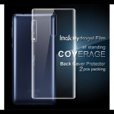 IMAK védőfólia 2db (csak hátsó, full screen, íves részre, öngyógyító, 0.15mm vékony) ÁTLÁTSZÓ [Nokia 8] (5996457737772) - Kijelzővédő fólia