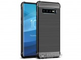 Imak VEGA telefonvédő gumi/szilikon tok Samsung Galaxy S10 (SM-G973) készülékhez, fekete
