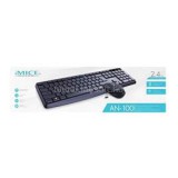 iMice AN-100 Billentyűzet/Egér WIRELESS, HU (fekete) (6920919256340)