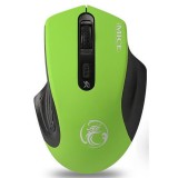 iMICE E-1800, 1600 DPI, USB, 4 gomb, Zöld, Vezeték nélküli egér