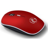 iMICE G1600, 1600 DPI, USB, Csendes, Piros, Vezeték nélküli egér