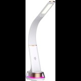 Immax LED Corella Asztali lámpa Qi töltéssel, fehér, aranyszín elemekkel, RGB háttérvilágítás (08974L)