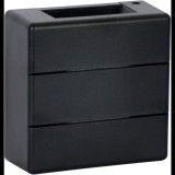 IMMAX LUXLINE kültéri fali lámpa, 6 W, 3000 K, 240 V, IP54, fekete (08520L)