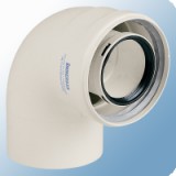 Immergas 80/125 mm-es, 90°-os koncentrikus ív