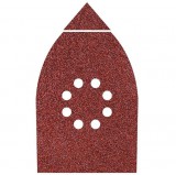 Import 107x142mm P80 6db tépőzáras csiszolócsík 18 háromszöggel, korund szemcse perforált