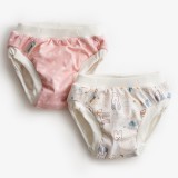 ImseVimse Vimse leszoktató pelenka - Pink Dots / White teddy (2 db)