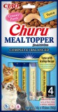 Inaba Cat Churu Meal Topper nedves macskaeledel - tonhal, kagyló 4 x 14 g