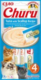 Inaba Cat Churu püré macskáknak (tonhal-fésűkagyló) 4 x 4db