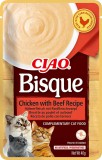 Inaba Cat Ciao Bisque krémes püré macskaeledel - csirke, marha 40 g