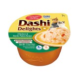 Inaba Cat Dashi Delights nedves macskaeledel - csirke, bonito pehely 4 x 70 g