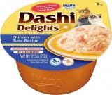 Inaba Cat Dashi Delights nedves macskaeledel - csirke, tonhal 4x70 g