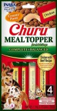 Inaba Dog Churu Meal Topper nedves kutyaeledel - csirke, marha 4 x 14 g