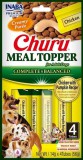 Inaba Dog Churu Meal Topper nedves kutyaeledel - csirke, sütőtök 4 x 14 g