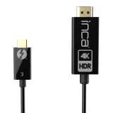 INCA ITCH-20 USB-C to HDMI 4K60Hz cable 1,8m Black ITCH-30