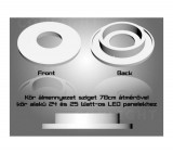 INDECOR 70 cm kör álmennyezet sziget elem LED panel hely kivágással 24W LED panelekhez