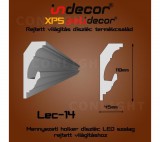 INDECOR Holker rejtett világítás díszléc 110x45mm, 2m/szál