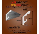 INDECOR Holker rejtett világítás díszléc 115x65mm, 2m/szál