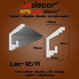 INDECOR Holker rejtett világítás díszléc 55x90mm, 2m/szál