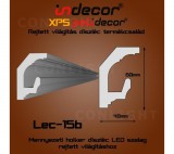 INDECOR Holker rejtett világítás díszléc 60x40mm, 2m/szál