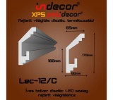 INDECOR Holker rejtett világítás díszléc 80x170mm, 2m/szál