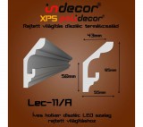 INDECOR Holker rejtett világítás díszléc 95x55mm, 2m/szál