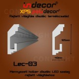INDECOR Mennyezeti Rejtett Világítás Díszléc 105x40