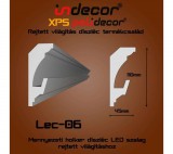 INDECOR Mennyezeti rejtett világítás díszléc 45x110mm, 2m/szál