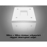 INDECOR Négyzet süllyesztett álmennyezet sziget 100cm x 100cm