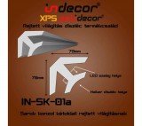 INDECOR Sarok konzol 70x70 SK-01A