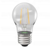 Inesa Led Filament E27 2W, 250 lumen, 10db felett-10%. 45 mm. 2700 kelvin, meleg fehér. Kerti fényfüzér foglalatba is!