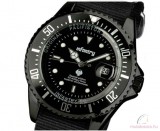 Infantry szövetszíjas férfi karóra díszdobozban - fekete